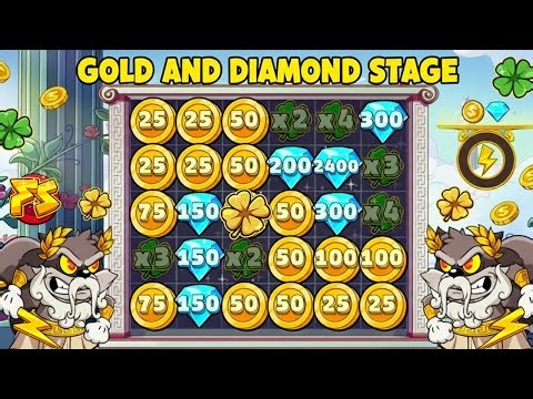 GOLD and DIAMOND STAGE ON LE ZEUS - HUGE WIN