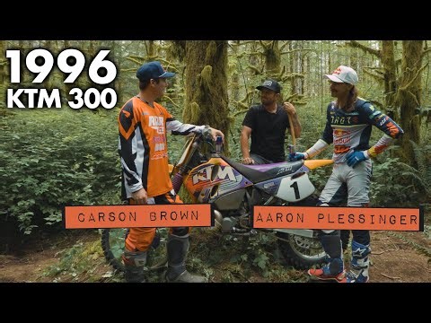 Carson Brown vs. Aaron Plessinger in the Woods! | 1996 KTM 300 MXC