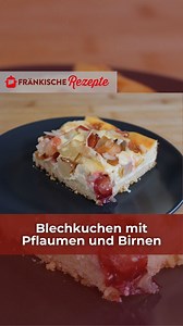 Saftiger Blechkuchen mit Pflaumen & Birnen - perfekt für den Herbst und jede Familienfeier! 🍐🍑🍰 Cremig, fruchtig und so gut, dass garantiert alle nach dem Rezept fragen werden. 😉🍂 Das Rezept findet ihr auf www.fränkische-rezepte.de! #fränkischerezepte#fränkisch#franken#blechkuchen#birnen#pflaumen#herbstlicherblechkuchen#herbst#herbstgenuss#birnenliebe#pflaumenliebe#blechkuchenliebe#blootz#herbstküche#genussmomente#fränkischgenießen#fränkischeküche#fränkischbacken#backen#backliebe#backenmach