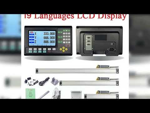 A must-have product! 19 Language 3 Axis LCD DRO SET 2 Axis LCD DRO SET HXX Digital Readout and 50-