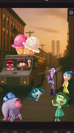 POV - Inside Out Chaos at the Ice Cream Truck! 🍦😂🔥#insideout2 #viral #fypシ #shorts #trending