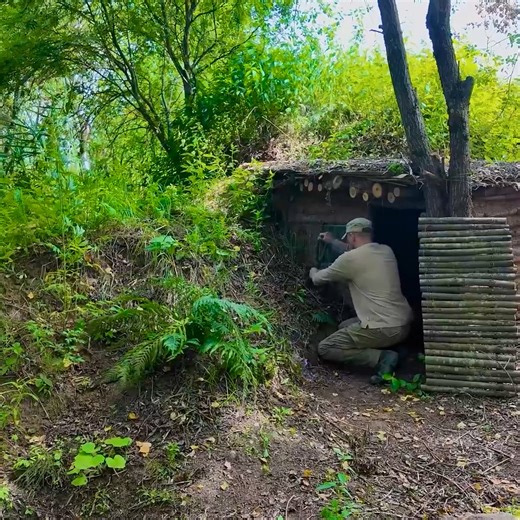 21K views · 521 reactions | Camping in the bush Constructed a log home in the forest! Getting away from unruly animals and terrible weather | Bushcraft Survival Man | Facebook