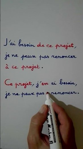 L'emphase, les pronoms en et y.