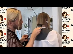 SHORT BOB haircut with CLIPPERS