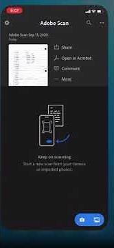 How to send your Adobe Scan PDF in an email