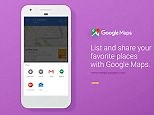Google Maps shows how to save and share your favourite places