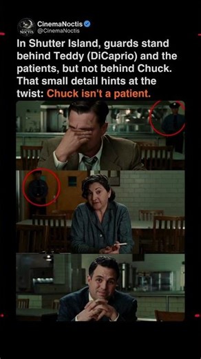 In Shutter Island this detail proves Teddy is actually a patient early in the movie #shutterisland
