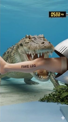 Crocodile Bite Force 😱 Can It Tear a Human Leg in One Bite?