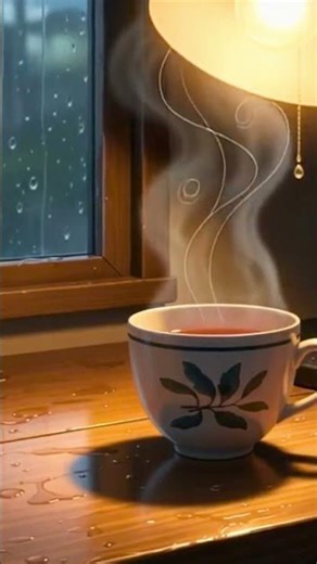 Stormy Rainy Night 🌧️ Cozy Writing & Tea | Relaxing ASMR Animation