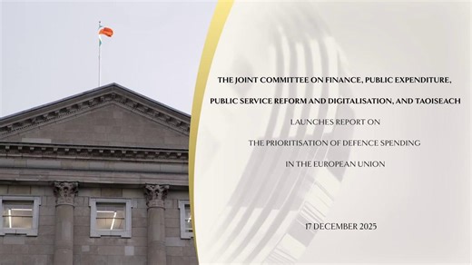 The Joint Committee on Finance, Public Expenditure, Public Service Reform and Digitalisation, and Taoiseach chaired by Deputy Mairéad Farrell - Sinn Féin today published its Report on the Prioritisation of Defence Funding in the EU. #SeeForYourself and read the full report at oir.ie/8f93987 More on the work of this Committee at oir.ie/0e9e19e | Houses of the Oireachtas