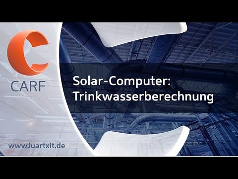 LuArtX CARF Solar-Computer Trinkwasser Berechnung