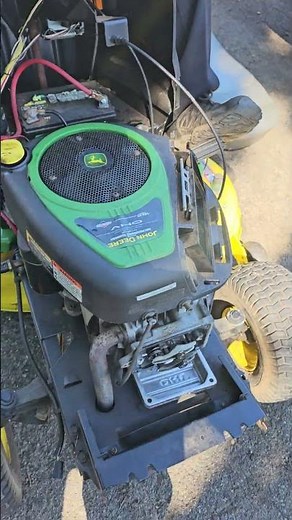 john deere mower briggs engine back fires out the carburetor. SOLUTION!!