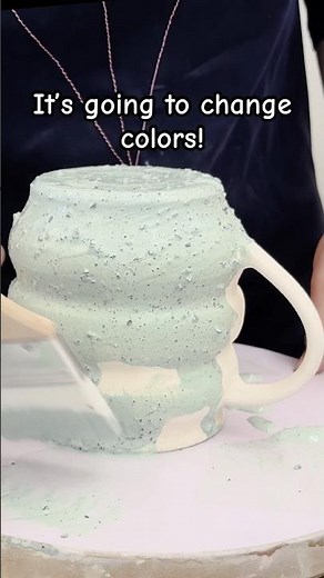 Unique pottery mug inspired by summer! (satisfying ceramic ideas)