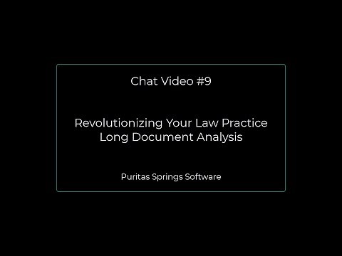 ChatGPT - Video 9 - Working With Long Documents