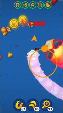 🐍 warms zone best game play new record gameplay #wormszone Hard work 💪 #wormszone #hardwork #short