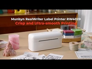 Munbyn RW402B Bluetooth Thermal Label Printer, Crisp and Ultra-smooth Printing