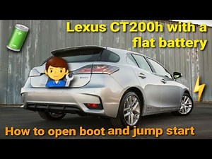 Opening Boot on Lexus CT200h with Flat 12v Battery🔋Jump Start Fuse Box Access🔑Key Fob⚡Toyota Prius