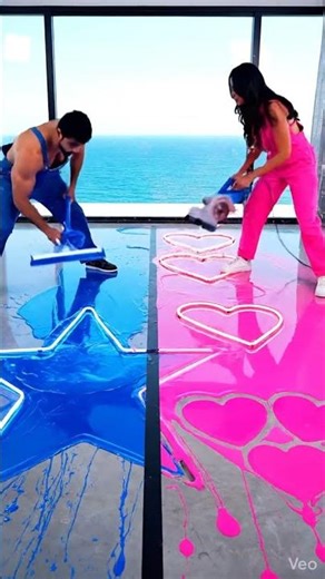 The most EXPENSIVE floor we’ve ever built! 💎 Team 💙 or Team 🩷?