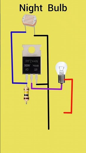 LDR Automatic Night Light | Dark Sensor 12V Bulb Circuit