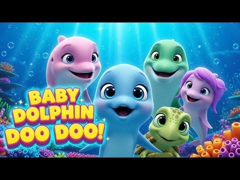 Baby Dolphin Song for Kids 🐬 | Dolphin Family Underwater Adventure | Kids Sing Along