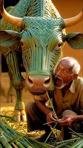 Unbelievable! Bamboo Cow Looks 100% Real 🐄✨ | Mind-Blowing Bamboo Art Craft l