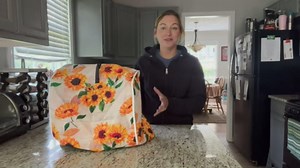 Kitchen Aid Mixer Cover, Sunflower Rooster Print Kitchen Stand Mixer Dust Cover with Handle, Kitchen Aid Covers for Stand Mixer or Coffee Maker With Pocket, Kitchen Aid Mixer Assecories