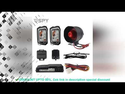 SPY Universal 2 Way LCD Car Alarm System Anti-hijacking Remote Starter Keyless Entry Auto-lock