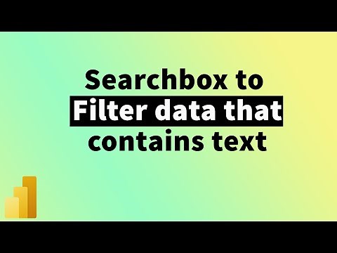 A MUST HAVE Visual to do Text Search / Wild Card search in your Dashboard in PowerBI | MiTutorials