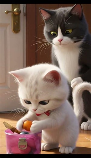 Paws & Pencils: Snowy's First Day #cat #kitten #viral #trending #shorts #shortsfeed