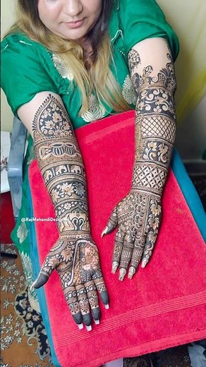 Beautiful Back Hand Mehndi #backhandmehndi #rajmehandidesigner #bridalmehndi #mehandi #mehndi #1m