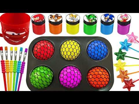 Oddly Satisfying ASMR | Deep Squeezing Mesh Stress Balls & Seamless Transformation | No Talking