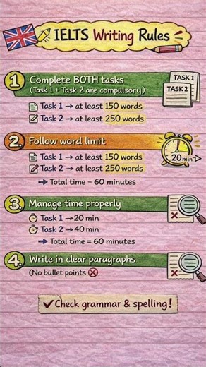 IELTS General Writing Rules ✍️ | Task 1 & Task 2 Explained!
