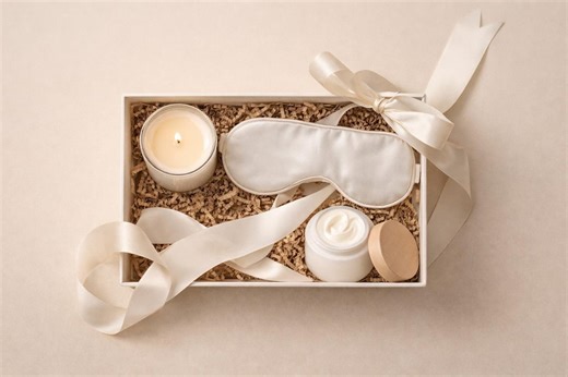 Sleep Ritual Beauty Gift Box | Face Mask, Magnesium Body Butter, Hotel Candle & Silk Eye Mask | Knesko Hydrating Face Mask, Korean Face Mask - Etsy