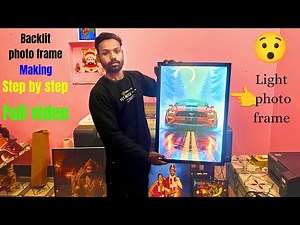 🖼️Backlit photo frames making video👍#latestlikes #thedecorian#backlight frame#aluminium photo frames