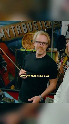 The ancient arrow machine gun #mythbusters #shorts #physics