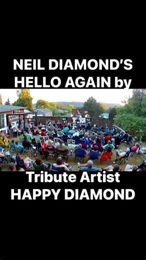 Happy Diamond on Instagram: "Neil Diamonds Hello Again by Neil Diamond Tribute Artist Happy Diamond Sings! #neildiamond #helloagain #happydiamondsings"