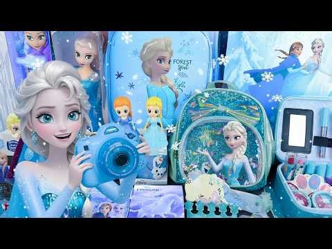 Ultimate Frozen House Playset ❄️ Elsa Camera, Glitter Backpack & Makeup Set Unboxing ASMR