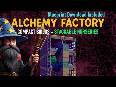 Alchemy Factory - Compact Builds - (Stackable 12 Plot Farm) - Downloadable Blueprints
