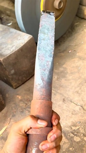 Blacksmith Press Machine Creates Chisel ⚒️ #satisfying #asmr #craftsmanship