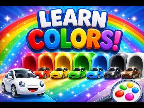 Color Changing Cars 🚗🌈 | Kids Learning Colors Video