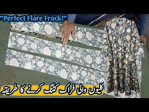 Kaliyon Wala Frock Cutting Ka Asaan Tarika | Perfect Kali Frock Design Step by Step