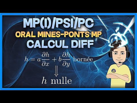 [MP(I)/PSI/PC] Calcul diff - oral corrigé Mines-Ponts MP (fonctions de plusieurs variables bornée)