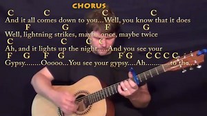 Gypsy (Fleetwood Mac) Strum Guitar Cover Lesson with Chords/Lyrics - Capo 5th