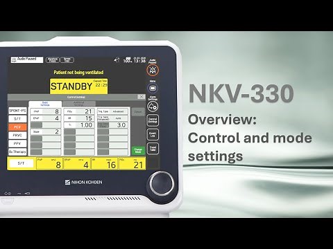 NKV-330 Ventilator Overview: Control and mode settings