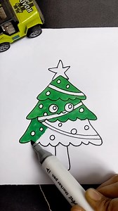 How to Draw Christmas Tree Easy . . #easydrawing #christmastreedrawing #christmasdrawing #kidsdrawing | Kids Drawing Ideas