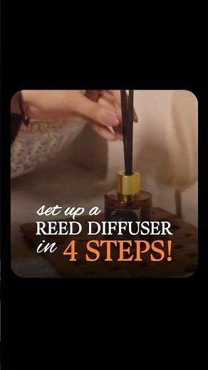 How to use a Reed Diffuser , Simple 4 steps to use a reed diffuser #shorts #reeddiffuser #homedecor