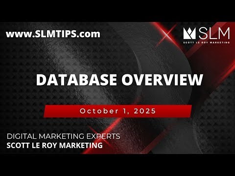 Database Overview 10/1