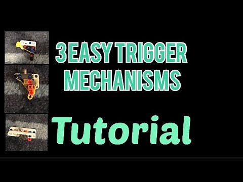 3 easy Lego gun trigger mechanisms tutorial