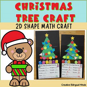 Shape Christmas Tree Craft Christmas Math