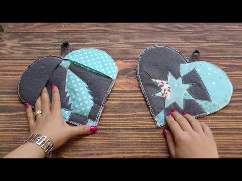 Holiday Patchwork: Christmas Tree🎄and Star in Quilted Potholders